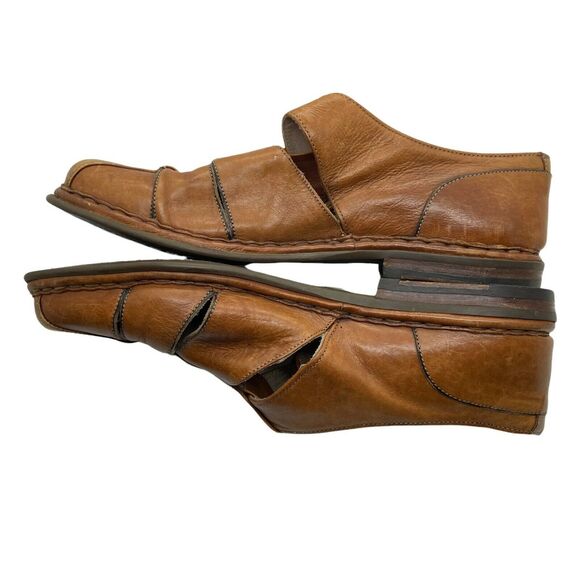 Fisherman Sandals Galizio Torresi Mens Brown Leather Casual Size M 8 W 10
